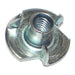 #8-32 Zinc Plated Steel Coarse Thread Pronged Tee Nuts