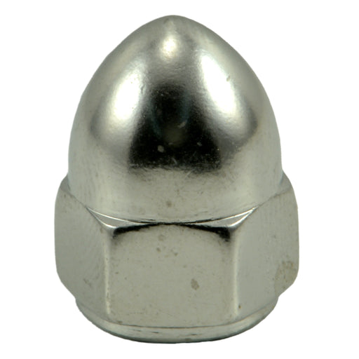 1/4"-28 Polished 18-8 Stainless Steel Fine Thread Acorn Nuts