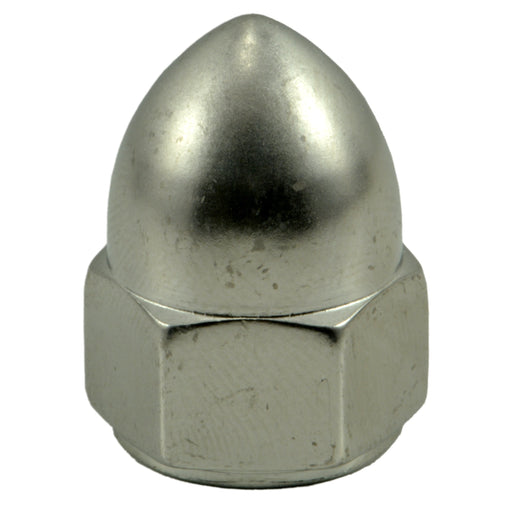7/16"-20 Polished 18-8 Stainless Steel Fine Thread Acorn Nuts