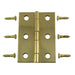 2-1/2 x 1-3/4" Solid Brass Butt Hinges