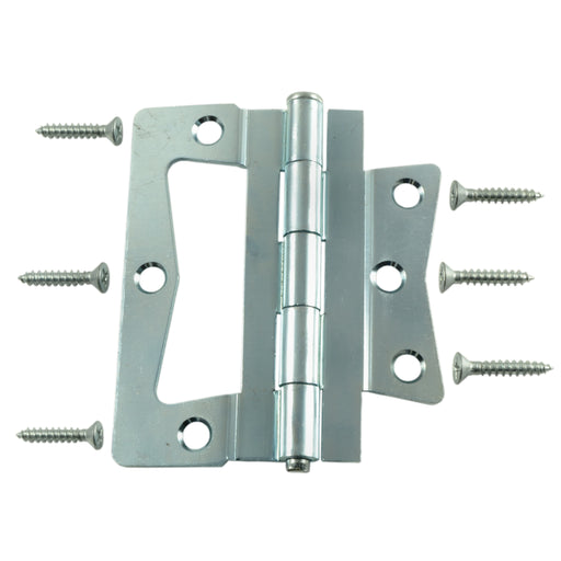 4" Zinc Plated Steel Non-Mortise Hinges