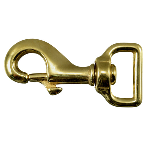 1" Brass Swivel Harness Snap Hooks
