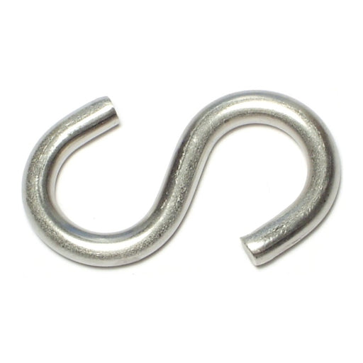 1/4" x 9/16" x 2-1/8" 18-8 Stainless Steel Large Wire S Hooks
