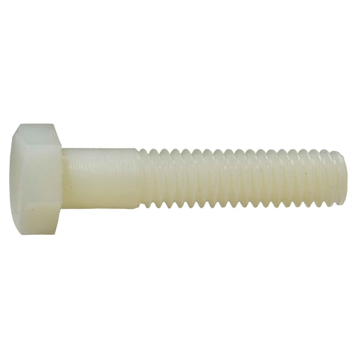 5/16"-18 x 1-1/2" Nylon Plastic Coarse Thread Hex Cap Screws