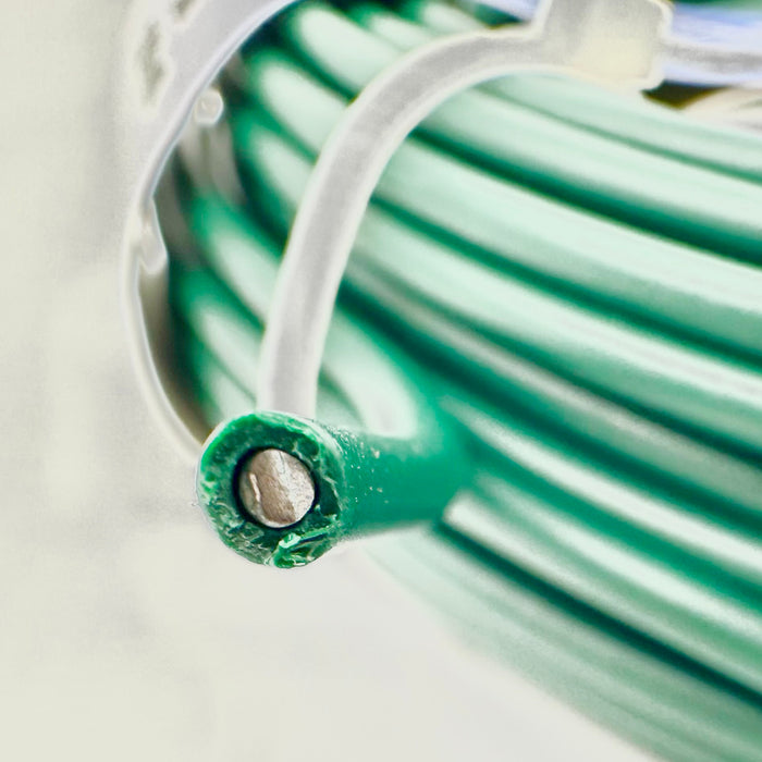 15 WG x 100' Green PVC Coated Steel Clothesline Wire (1 pcs.)