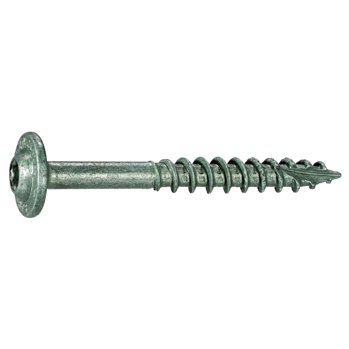 5/16 x 2-1/2" SaberDrive® Green XL1500 Round Washer Head Lag Screws (12 pcs.)