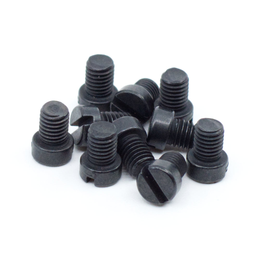 #6-48 x 3/16" Black Oxide Slotted Fillister Head Gun Screws (10 pcs.)