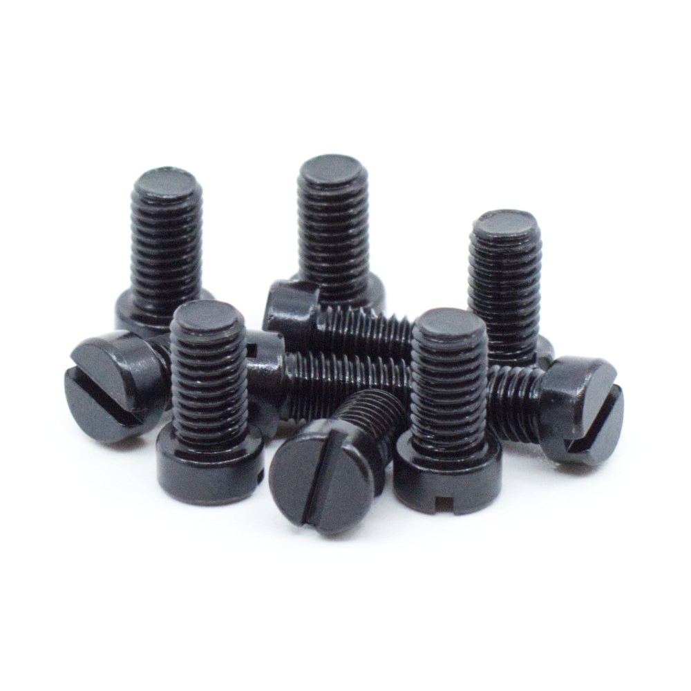 #6-48 x 1/4" Black Oxide Slotted Fillister Head Gun Screws (10 pcs.)