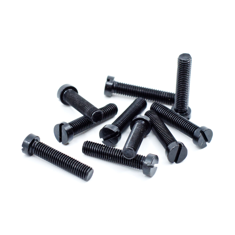 #8-40 x 3/4" Black Oxide Slotted Fillister Head Gun Screws (10 pcs.)