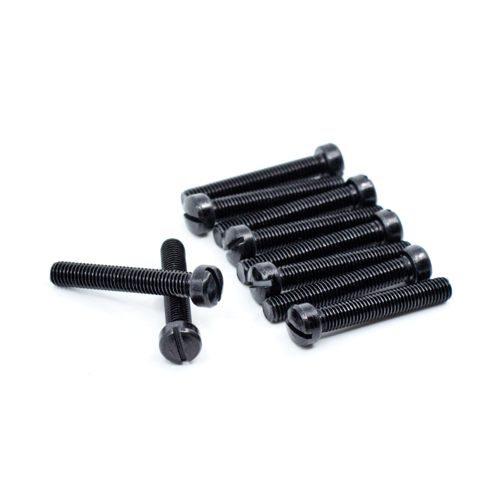#8-40 x 1" Black Oxide Slotted Fillister Head Gun Screws (10 pcs.)