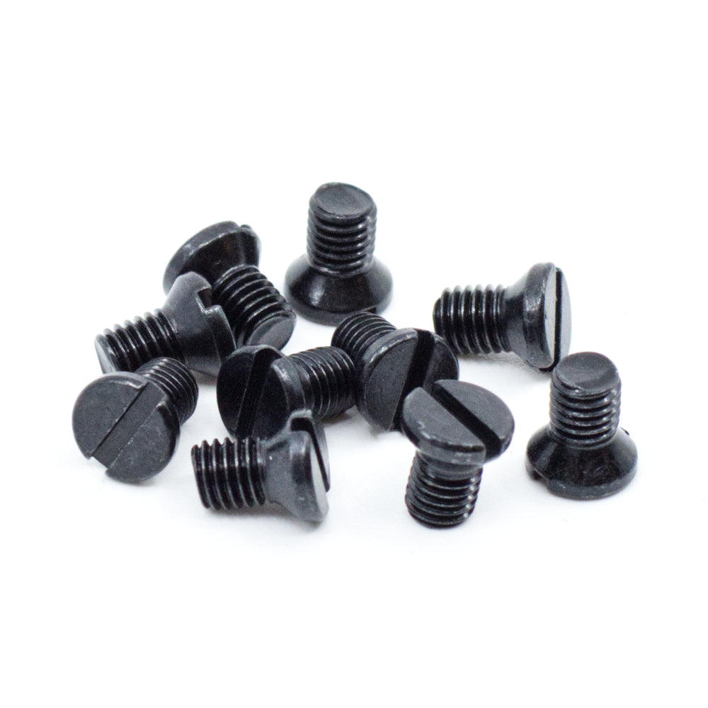 #6-48 x 5/32" Black Oxide Slotted Weaver Oval Head Gun Screws