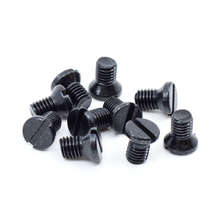 #6-48 x 5/32" Black Oxide Slotted Weaver Oval Head Gun Screws (10 pcs.)