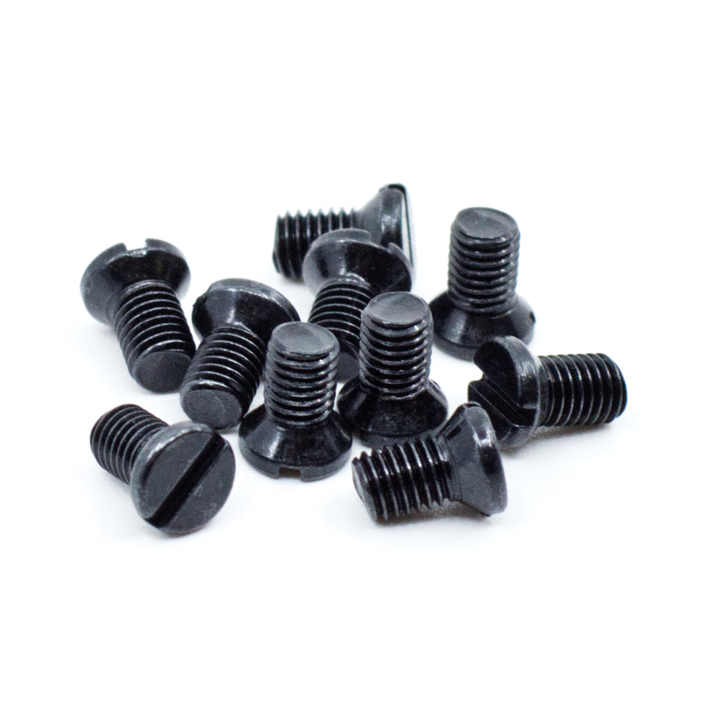 #6-48 x 3/16" Black Oxide Slotted Weaver Oval Head Gun Screws