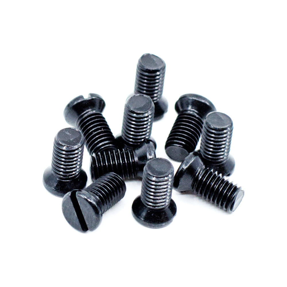 #8-40 x 1/4" Black Oxide Slotted Oval Head Gun Screws