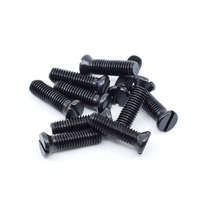 #8-40 x 1/2" Black Oxide Slotted Oval Head Gun Screws (10 pcs.)