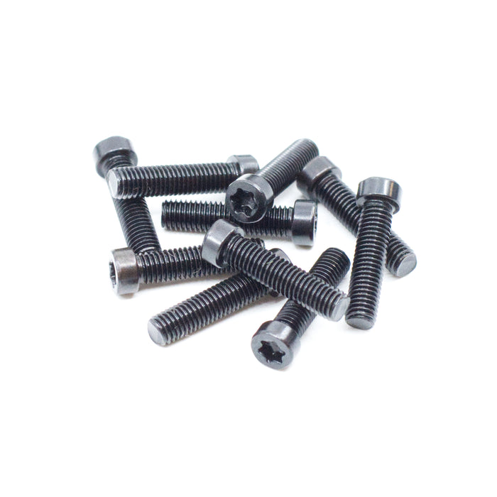 #6-48 x 9/16" Black Oxide T-10 Fillister Head Star Drive Gun Screws (10 pcs.)
