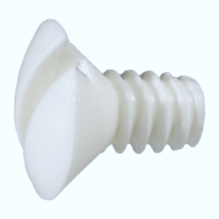 #6-32 x 1/4" White Slotted Oval Coarse Threaded Switch Plate Screws (25 pcs.)