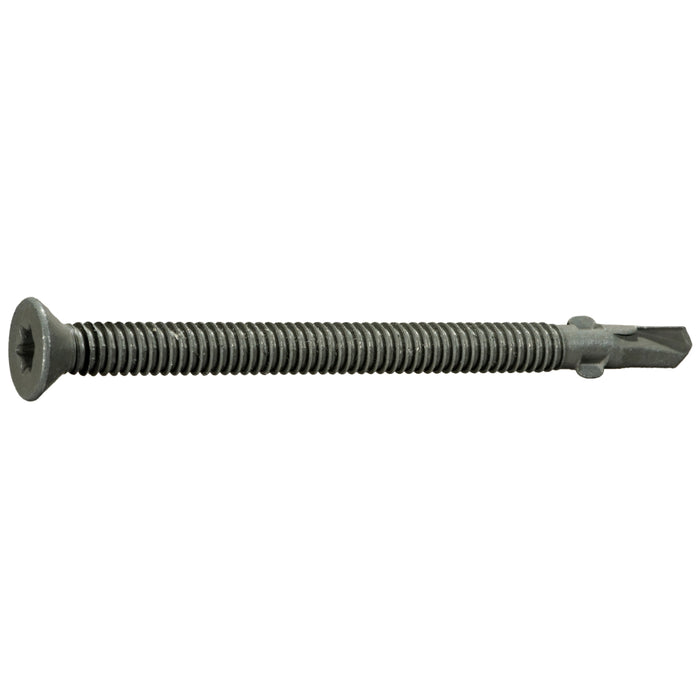1/4 x 3-1/2" Gray Long Life Saberdrive Floorboard Self Drilling Screws w/ Wings