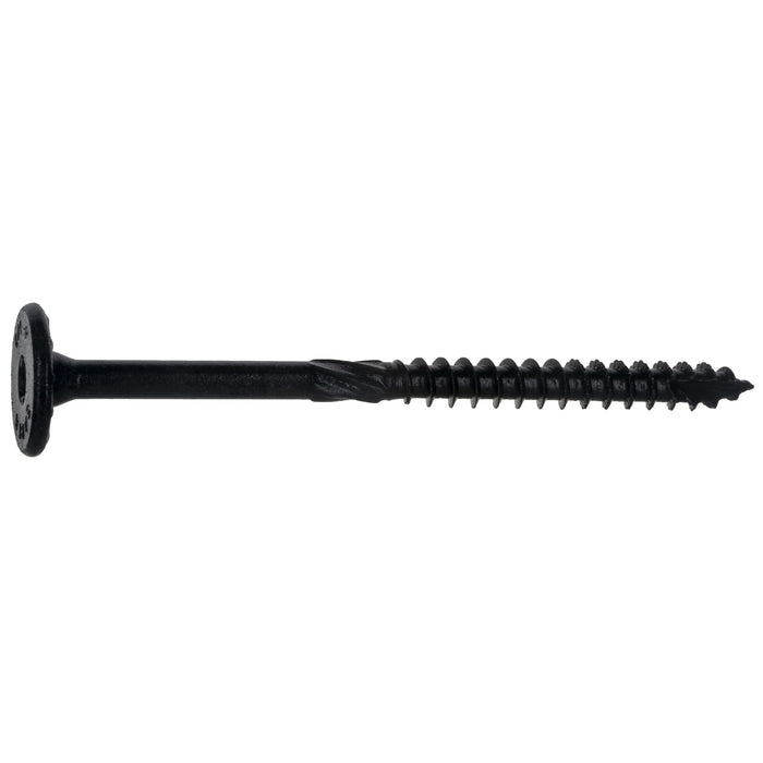 SaberDrive® 3/8 x 4-1/2 Black XL1500 Coated Steel Star Drive Pan Head Structural Screws