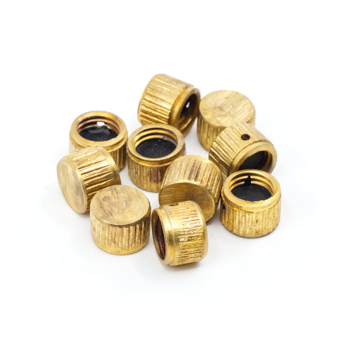 5/16"-24 x 3/8" Brass Fine Thread Bleeder Caps