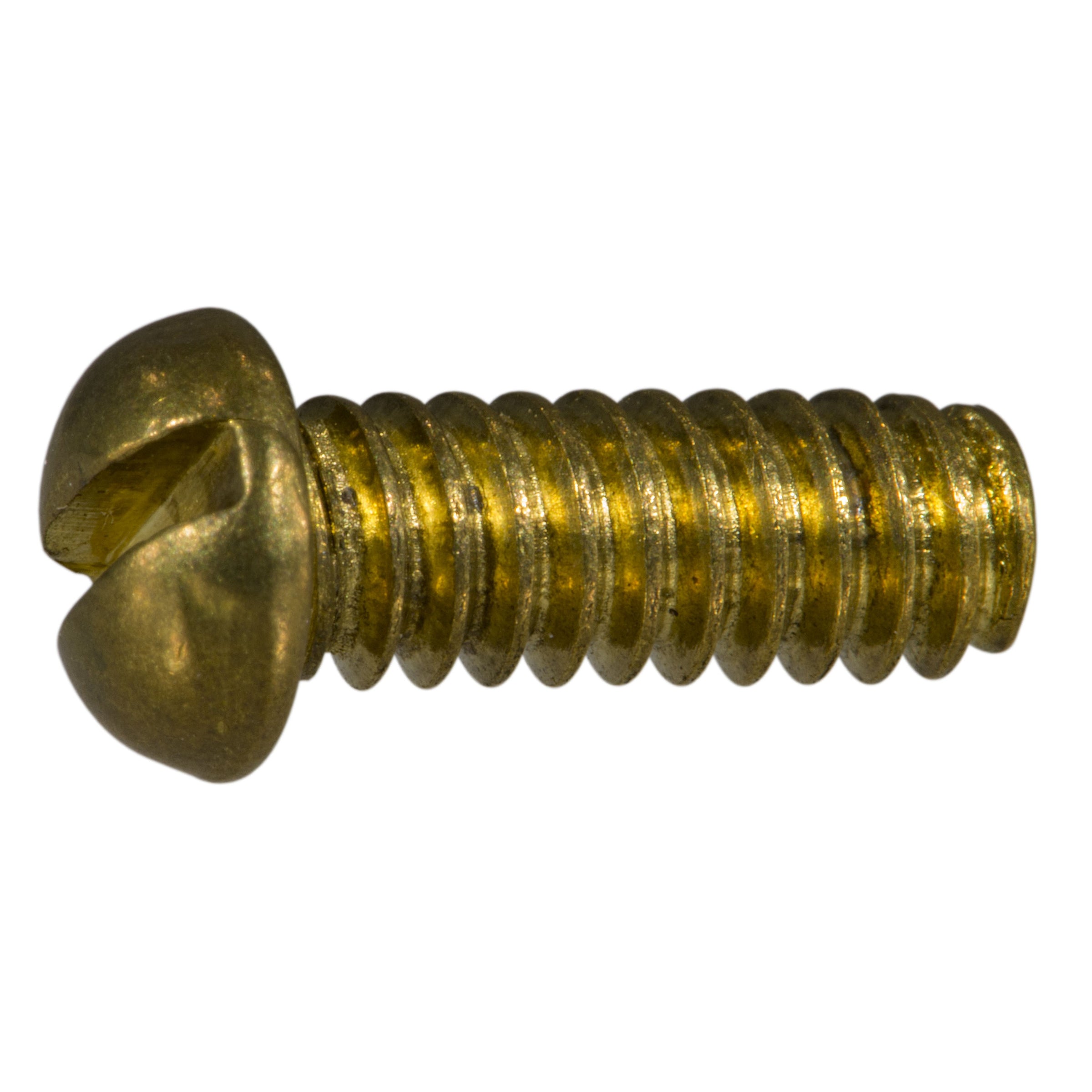 #10-24 x 3/8" Brass Coarse Thread Slotted Faucet Screws (10 pcs.)