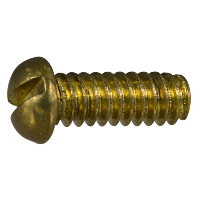 #10-24 x 3/8" Brass Coarse Thread Slotted Faucet Screws FSB-063 (10 pcs.)