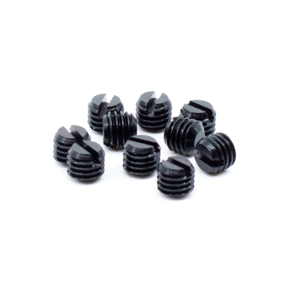 #6-48 x 1/8" Slotted Black Oxide Fine Thread Gun Plug Screws