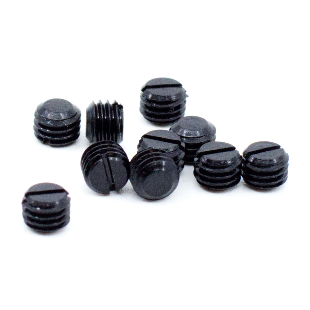 #8-40 x 1/8" Slotted Black Oxide Fine Thread Gun Plug Screws