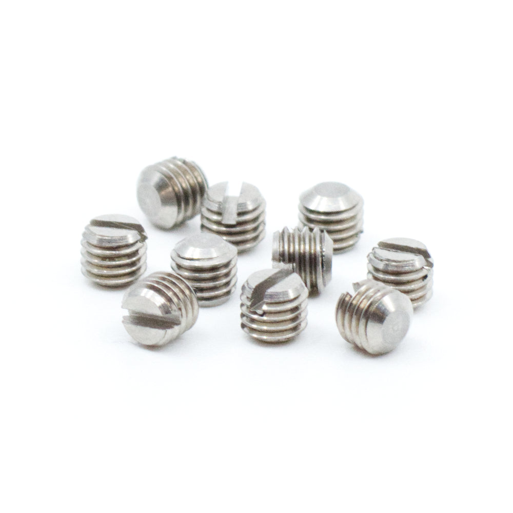 #6-48 x 1/8" Slotted 18-8 Stainless Steel Fine Thread Gun Plug Screws