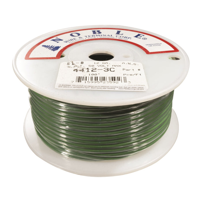 Noble™ 12 Gauge Primary Automotive Wire - GPT Stranded Copper, 12 AWG Auto Electrical Cable – Made in USA
