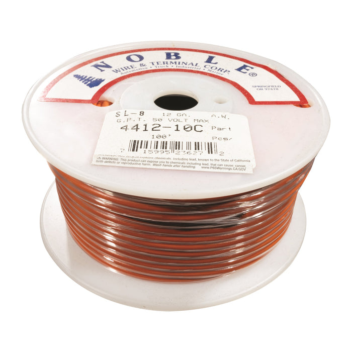 Noble™ 12 Gauge Primary Automotive Wire - GPT Stranded Copper, 12 AWG Auto Electrical Cable – Made in USA