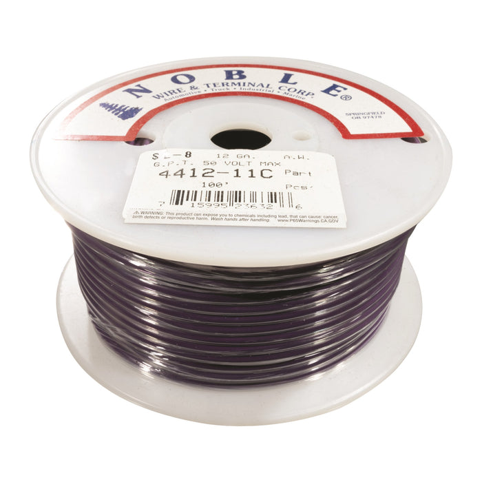 Noble™ 12 Gauge Primary Automotive Wire - GPT Stranded Copper, 12 AWG Auto Electrical Cable – Made in USA