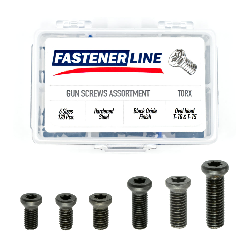 Small Weaver-Oval Head Torx Gun Screws Assortment