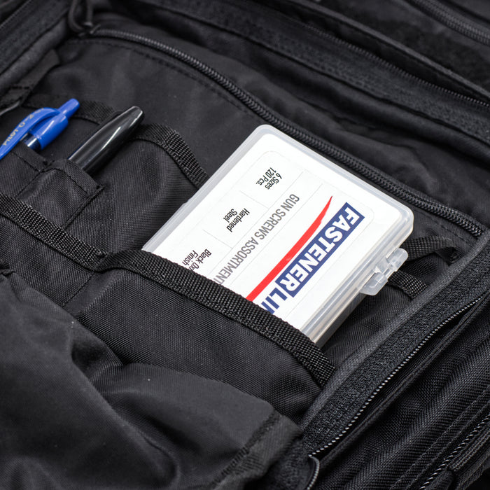 Small Slotted Black Oxide & Stainless Gun Plug Screws Assortment (82 pieces)