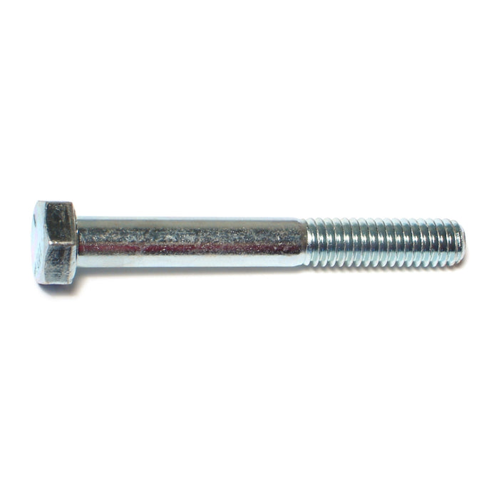 5/16"-18 x 2-1/2" Zinc Plated Grade 5 Steel Coarse Thread Hex Cap Screws