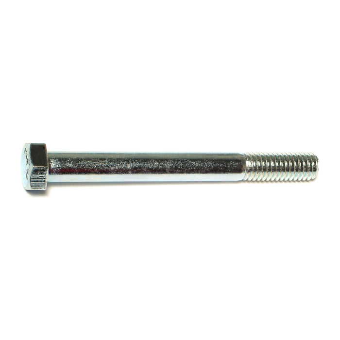 3/8"-16 x 3-1/2" Zinc Plated Grade 5 Steel Coarse Thread Hex Cap Screws
