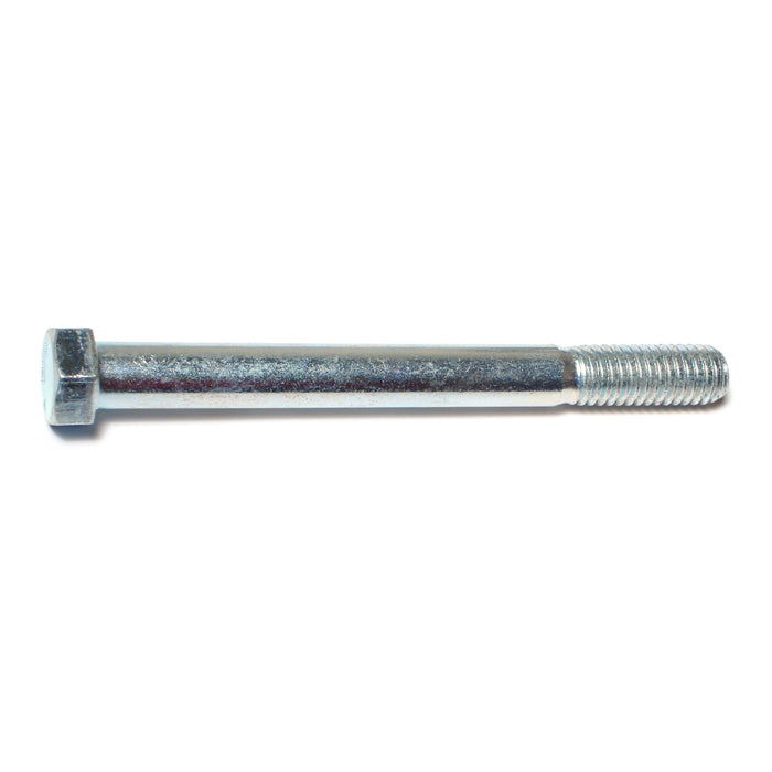 7/16"-14 x 4-1/2" Zinc Plated Grade 5 Steel Coarse Thread Hex Cap Screws