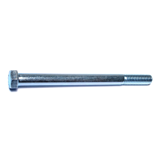 7/16"-14 x 5-1/2" Zinc Plated Grade 5 Steel Coarse Thread Hex Cap Screws
