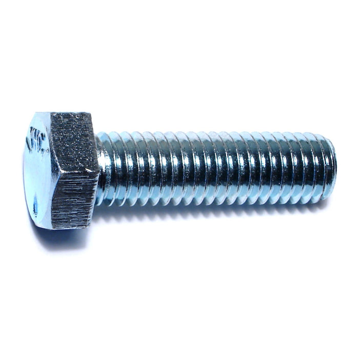 1/2"-13 x 1-3/4" Zinc Plated Grade 5 Steel Coarse Thread Hex Cap Screws