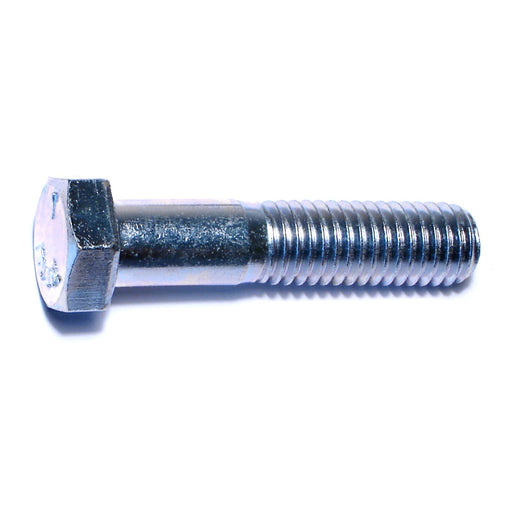 1/2"-13 x 2-1/4" Zinc Plated Grade 5 Steel Coarse Thread Hex Cap Screws