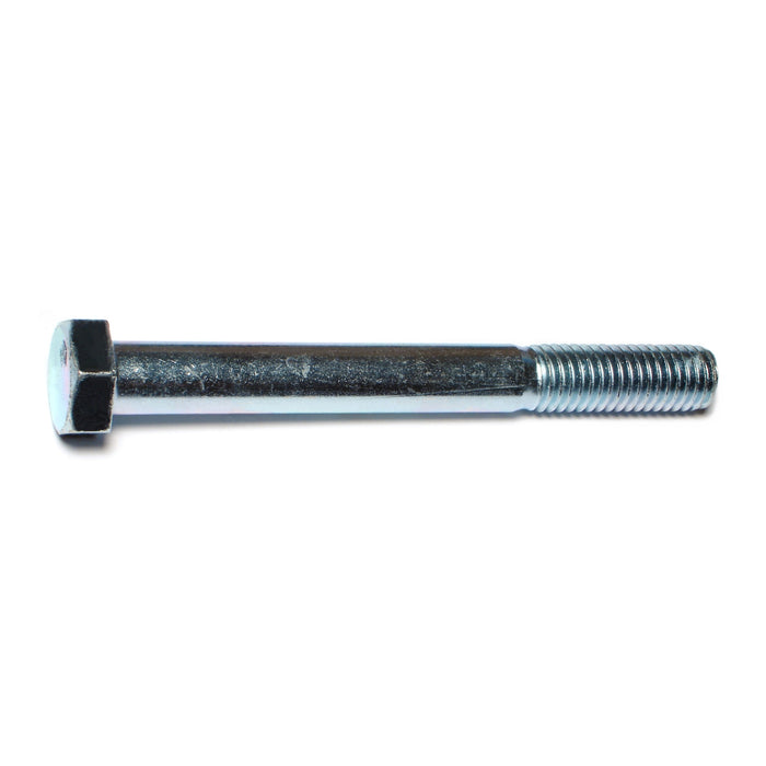 1/2"-13 x 4-1/2" Zinc Plated Grade 5 Steel Coarse Thread Hex Cap Screws