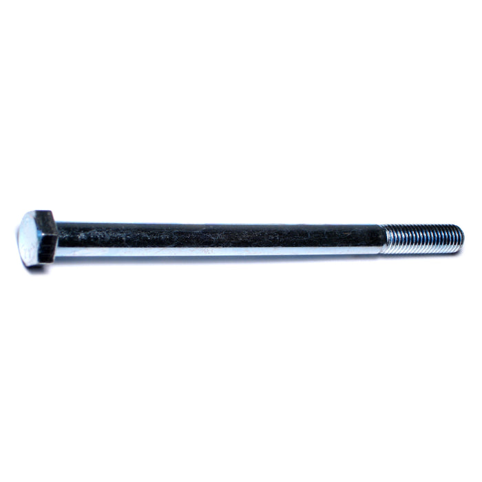 1/2"-13 x 7-1/2" Zinc Plated Grade 5 Steel Coarse Thread Hex Cap Screws