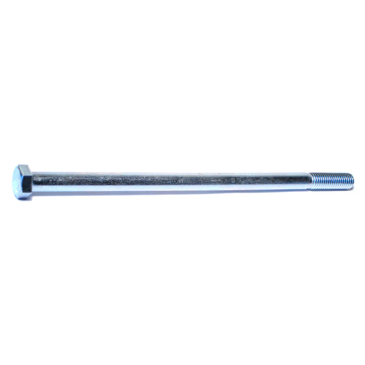 1/2"-13 x 10" Zinc Plated Grade 5 Steel Coarse Thread Hex Cap Screws
