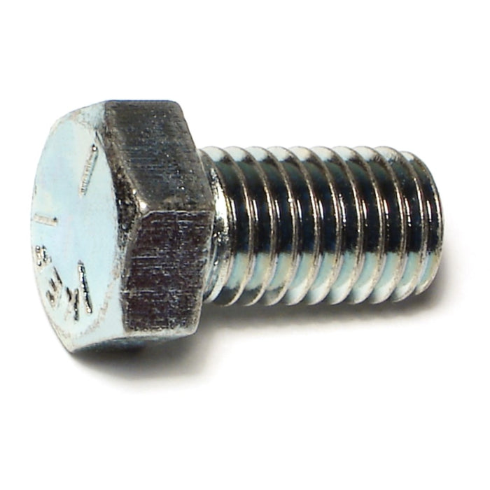 9/16"-12 x 1" Zinc Plated Grade 5 Steel Coarse Thread Hex Cap Screws