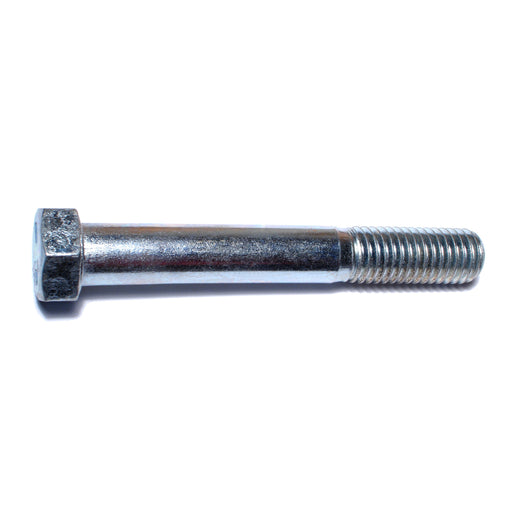 9/16"-12 x 4" Zinc Plated Grade 5 Steel Coarse Thread Hex Cap Screws