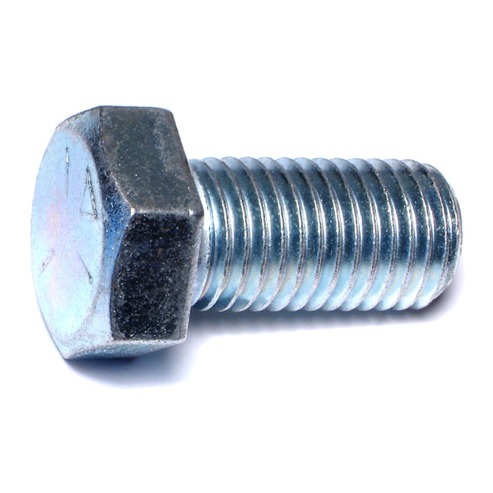 7/8"-9 x 1-3/4" Zinc Plated Grade 5 Steel Coarse Thread Hex Cap Screws