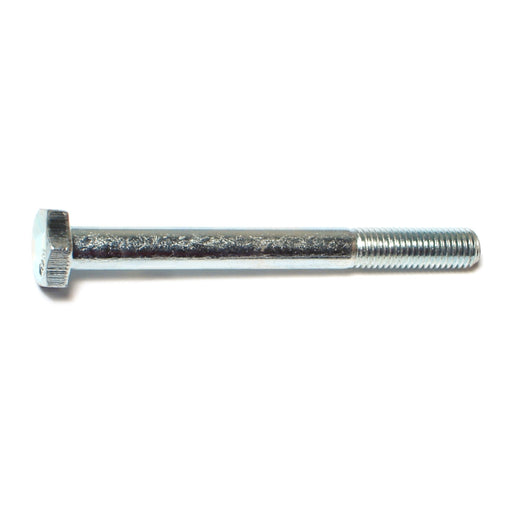 1/4"-28 x 2-1/2" Zinc Plated Grade 5 Steel Fine Thread Hex Cap Screws