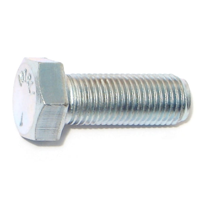 3/8"-24 x 1" Zinc Plated Grade 5 Steel Fine Thread Hex Cap Screws