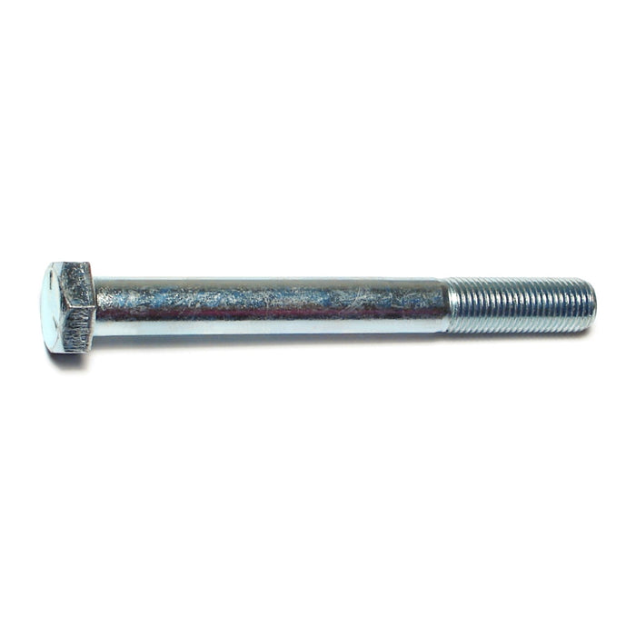 3/8"-24 x 3-1/2" Zinc Plated Grade 5 Steel Fine Thread Hex Cap Screws