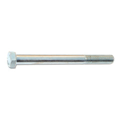 3/8"-24 x 4" Zinc Plated Grade 5 Steel Fine Thread Hex Cap Screws
